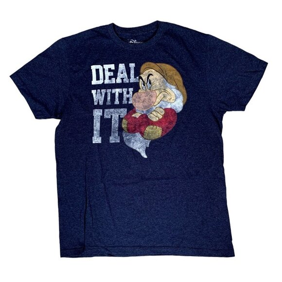 Disney Snow White Grumpy Deal With It T-Shirt Size Large - Picture 1 of 3
